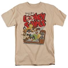 an old t - shirt with cartoon characters on it