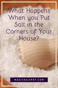 Salt In Doorway, Salt Ritual Protection, Salt Around Your House For Protection, Uses For Salt Around The House, Salt On Doorstep, House Cleaning Spells, Salt And Cinnamon Protection, Spells For Selling Your House, Salt Around Home For Protection