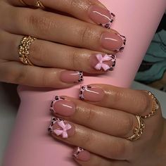 Leopard Nail Designs, Acrylic Nail Supplies, Cheetah Nail Designs, Valentine Nails, Leopard Print Nails, Nagel Tips, Easy Nails, Leopard Nails, Fake Nails With Glue