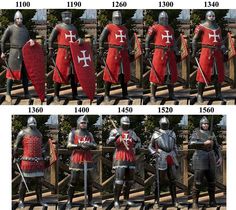 several different types of knights in armor