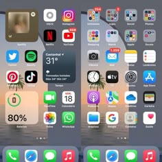 the home screen of an iphone with various icons