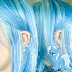 Trixie hair 💙 My Little Pony Hair Dye, Dyed Hair Pastel, Red Blonde Hair, Vivid Hair Color, Dyed Hair Inspiration