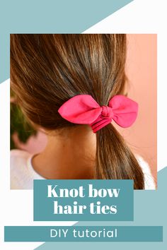 Easy DIY knot bow hairband to make in under 15 minutes, even if you are a beginner! This free pattern and step-by-step tutorial include 3 different knot bow styles. Making hair accessories is so easy and fun! With my free pattern, you can create 3 different variations of these knot bows – I just can’t decide which one is the cutest! Making Hair Accessories, Bow Styles, Hair Ties Diy, Knot Hair, Bow Hairband, Cute Diy Projects, Knot Bow