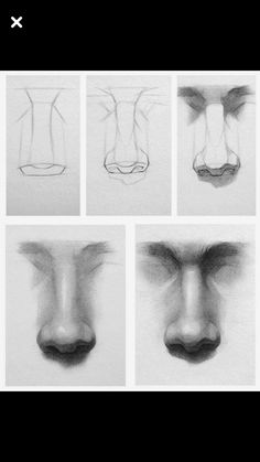 four different angles of the same face and nose, each with an individual's own image