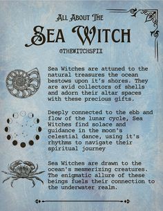 Siren Witch, Sea Magick, Coastal Witch Aesthetic, Ocean Magic, Sea Witch Aesthetic Room, Sea Witch Tattoo, Sea Witch Room Decor, Sea Witch Home Decor