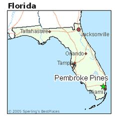 a map of the state of florida with all its towns and major roads labeled in green