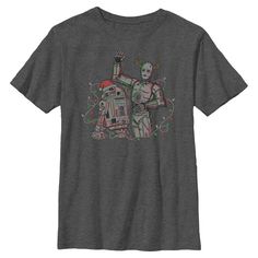 Get your youngster in the holiday spirit with this Star Wars Holiday Droids Graphic T-Shirt from Mad Engine. This lightweight cotton shirt will help keep you cool all day long. The comfortable fit and feel will make this your favorite Star Wars shirt. Star Wars Droids, Star Wars Christmas, Star Wars Shirts, Boy Tees, The Force, Holiday Spirit, Tangled, Christmas Lights, Boy's Clothing