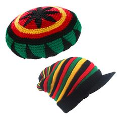 PRICES MAY VARY. （1）Rasta reggae style looks very fashion. （2）With its multicoloured all-over pattern,Lierys draws all eyes to it.This high quality headgear enhances modern leisure outfits with its youthful sense of esprit. （3） Knit made ,Stretch and warm. （4） One size: 56-58 Head circumference. wool knit rasta hat reggae jamaican cap hippie beanie hat crochet knitted slouchy baggy cap wool knit rasta beret hat reggae jamaican cap hip hop hippie slinky beanie hats for men women Leisure Outfits, Colorful Beanie, Beanie Hat Crochet, Rasta Hat, Reggae Style, Hat Crochet, Beret Hat, Hat For Man, Wool Knit