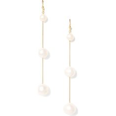 White Pearl Earrings, White Pearl Earring, Shop Jewelry, Chan Luu, White Pearl, Pearl White, Jewelry Shop, Floating, Pearl Earrings