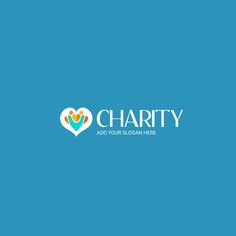 the logo for charity, which is designed to look like a heart with two hearts