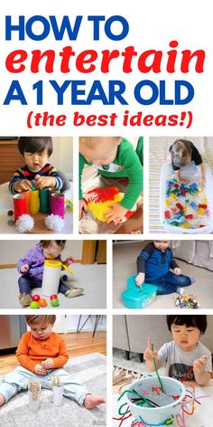 The best list of activities for 1 year olds - actual ideas kids will love that will take seconds to set up! This list will SAVE YOU! Home Activities For One Year Old, 1 Year Activity, Play For 1 Year, 1 Year Play Ideas, Activities With One Year Old, Sensory Activities For Babies 1 Year, Activities To Do With A One Year Old, Activities For 17 Month Old Toddlers, 1 Yrs Old Activities