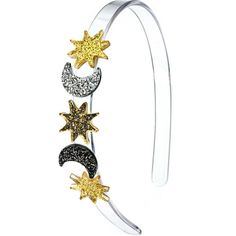 Make your child’s look truly shine with this headband adorned with glittering stars and a mesmerizing crescent moon. Handmade in Brazil, it’s a magical accessory that adds sparkle and charm to any outfit. Easy to maintainjust a quick wipe with a damp cloth will keep it dazzling. | Lilies & Roses | Celestial Glitter Star Moon Headband (Multicolor, One Size) | Maisonette collects the best children’s products from around the world (unlike Zulily, Etsy, The Tot, Farfetch Kids, Childrensalon, Crate a Moon Headband, Roses Jewelry, Magical Accessories, Kids Holiday Gifts, Kids C, Boy Accessories, Glitter Stars, Star Moon, Buy Buy Baby