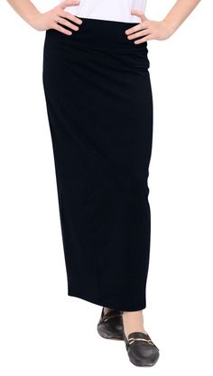 PRICES MAY VARY. Straight maxi pencil skirt with stretch. Styled with more room in the hips and back. Close fitting and tapered slightly at the hem. No slits. Pull on waistband. 92% Cotton 8% Spandex - classic 'pencil' style - medium weight fabric. Fitted design Imported; Machine wash cold with like colors SIZE CHART UPDATED RECENTLY - PLEASE RECHECK IF REORDERING - Do NOT use drop down chart - see size chart in images of product Our favorite fitted maxi pencil skirt with a closed hemline in a m Casual Maxi Skirts, Casual Maxi Skirt, Maxi Pencil Skirt, Navy Pencil Skirt, Long Pencil Skirt, Tube Skirt, Modest Skirts, Pencil Skirt White, Womens Pencil Skirts