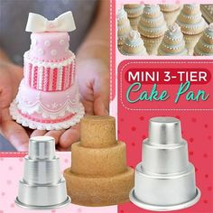 there is a cake pan with a bow on it