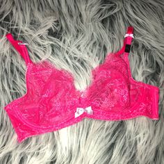 Valentine’s Day Ready? This Hot Pink Jeweled Unlined Bra Features A Plunging Neck Line, Especially Made For The Gals... A Must For You & Yours Pink Lined Bra For Night Out, Pink Lined Body Bra For Night Out, Pink Full Cup Partially Lined Bra, Fitted Low-cut Pink Bra, Pink Low-cut Bra, Low-cut Pink Bra, Low-cut Pink Bra With Lined Body, Pink Low-cut Lined Bra, Pink Partially Lined Lace Bra