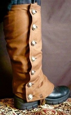 Steampunk Spats, Half Chaps, Duck Cloth, Sienna Miller, Europe Fashion, Leather Projects, Kate Moss, Leather Items