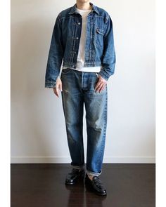 501 Outfit, Men's Denim Style, Denim Wear, Denim Style, American Style, Denim Fashion, Men's Fashion, Vintage Fashion