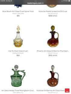 some glass vases are on sale for $ 3, 500 or up to $ 4, 000