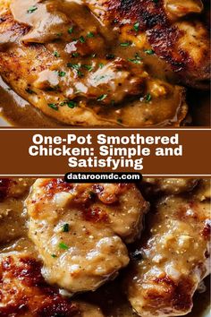 one pot smothered chicken, simple and savory