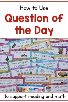 the question of the day is to support reading and math