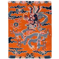 Tibetan Dragon Rug 2x2.6 Dragon Rug, Tibetan Dragon, Tibetan Rugs, Asian Rugs, Woman Weaving, Organic Design, Antique Design, Functional Art, Rugs And Carpet