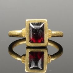 STUNNING RENAISSANCE GOLD & GARNET RING - CIRCA 15th-16th Century AD (3245) | eBay Medieval Style Metal Jewelry With Antique Finish, Mens Gold Rings Vintage Antique Jewelry, Mens Gold Ring Vintage, Medieval Style Gold Jewelry With Antique Finish, 15th Century Jewelry, Handmade Medieval Gold Rings, 16th Century Jewelry, Medieval Metal Jewelry With Antique Finish, Ancient Gold Ring