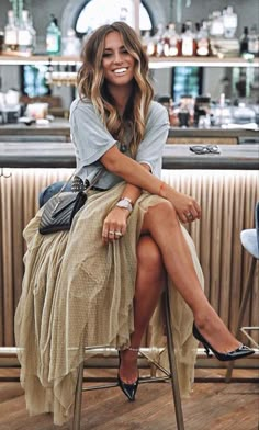 Manhattan Fashion, Mode Boho, Under Dress, Look Fashion, Spring Outfits, Casual Chic, Chic Style, Boho Fashion, Top Styles