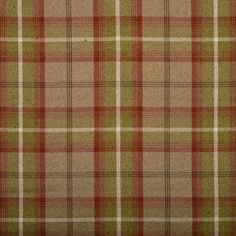 an old plaid fabric with red and green colors