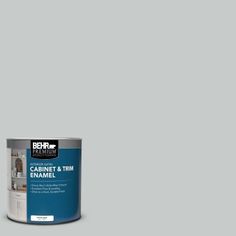 the behr paint is light blue with white trim