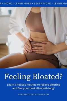 Did you know that bloating is directly related to and affected by the position of your uterus? Although bloating is common, these symptoms should not be normalized. There’s so much you can do to address and resolve bloating naturally! Click through to learn more about resolving bloating at corerecoverymethod.com Feeling Bloated, Reproductive Health