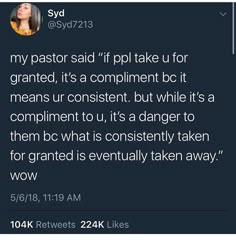 a tweet that reads, my pastor said it'll take up for organized, it's a compliment but while it's a compliment