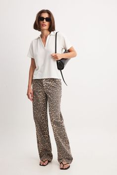 Straight Leopard Denim Leopard | NA-KD Italy Outfits Women, Fall Italy Outfits, Needs Vs Wants, Japan Outfits, Leopard Print Outfits, Leopard Jeans, Leopard Print Jeans, Wishlist Clothes, What Inspires Me