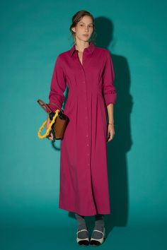 ENGLISH FACTORY - Midi Shirt Dress - DRESSES available at Objectrare Vintage Meets Modern, Sister Missionary, Knitwear Trends, Knit Loungewear, Summer Style Guide, Strapless Bodycon Dress, Casual Party Dresses, Leather Denim, Tweed Dress