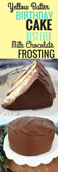 a piece of cake sitting on top of a white plate next to a slice of cake