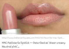 mac lipstick - my favorite lipstick ever Mac Patisserie, Wedding Hairstyles And Makeup, Smink Inspiration, Pink Lipstick, Mac Makeup, Mac Lipstick, Love Makeup, All Things Beauty