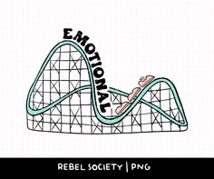 a drawing of a roller coaster with the words, efflonar on it