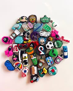 This listing is for RANDOM BULK charms. You will receive 5,10 or 20 RANDOM CHARMS. Please NO REQUESTS. I have extra inventory that I need to move. Crocs Charms Nordstrom, Crock Pins, Croc Gibbets, Paper Toy Disney, Crock Charms, Croc Jibbitz Ideas, Crocs Pins, Jibbitz Crocs Charms, Cute Croc Charms