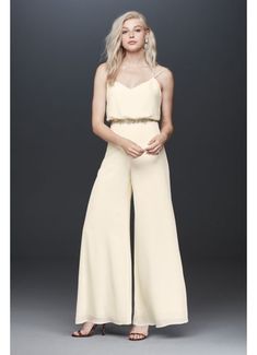 Fame and Partners Catalina Double Strap Jumpsuit FPW3737102FP Bridesmaid Jumpsuit, Bridesmaids Jumpsuits, Reception Dresses, Jumpsuit Style, Straps Jumpsuit, Blouson Top