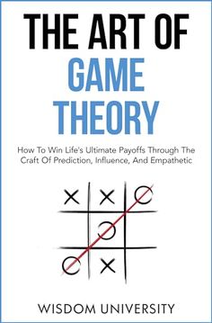 the book cover for the art of game theory