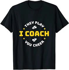 Amazon.com: gifts for softball coaches Cute Outfits Men, Cheer Funny, Cross Country Coaching, Shirts Mens Fashion, Life Is Good Shirts, High School Cheerleading, School Cheerleading, Good Shirts, Softball Tees