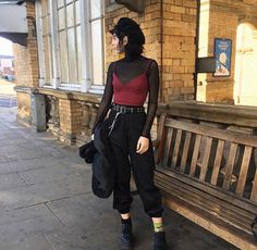 Edgy Work Outfits, Magical Makeup, Diy Vetement, Iced Latte, Goth Outfits, Alternative Outfits, Dark Fashion