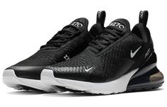 Nike Womens WMNS Air Max 270 Black White AH6789-001 Air Max 270 Black, Black And White Jordans, Nike Air Max 270 Women, Air Max Style, Nike Air Max 270 Black, Air Max 90 Premium, White Jordans, Nike Shoe, Air Max 98