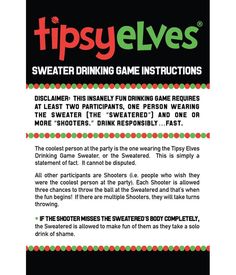 the instructions for how to play tipsy elves