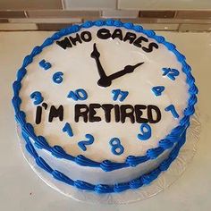 Retirement Cake Retirement Cake Ideas, Retirement Cake Decorations, Happy Retirement Cake, Happy Retirement Decorations, Cake For Dad, Teacher Cakes, Retirement Cake