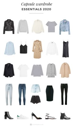 Wardrobe Build, Capsule Wardrobe Essentials List, Minimalist Wardrobe Capsule, Basic Essentials, Minimal Wardrobe