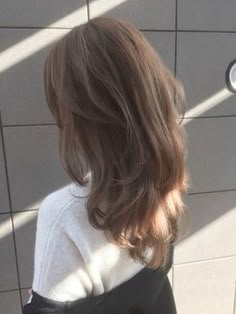 Cut Hair Short, Korean Hair Color, Hairstyles For Layered Hair, Long Layered Hair, Haircuts For Long Hair, Hair Inspo Color