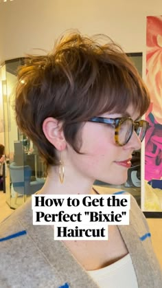 Longer Pixie Haircut Oval Face, Pixie With Glasses Short Hair, "bixie" Haircut 2022 Red, Pixies For Fine Hair 2023, Women’s Shirt Haircut, Back View Of Short Shaggy Hair, Middle Age Pixie Haircut, Short Hair 40 Year Old Women 2023, Piecy Bob Haircut Short Hairstyles