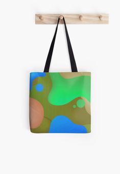 Very Cool Super Awesome and kind of Pretty Amazing Colorful Abstract Pattern Tote Pattern, Tote Bag Pattern, Poplin Fabric, Tote Bag Design, Cotton Totes