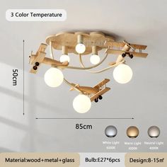 44203142316195 Airplane Chandelier, Plane Nursery, Wooden Airplane, Wooden Plane, Plane Design, Nursery Room Boy, Kid's Bedroom, Bedroom Ceiling, Bedroom Ceiling Light