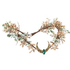 PRICES MAY VARY. UNIQUE DESIGN: The elf flower crown features a distinctive V-shaped design that is both elegant and eye-catching. Adorned with delicate leaves and shimmering rhinestones, this crown is sure to turn heads and make you feel like fairy princess. WOODLAND ATOMOSPERE: The fairy moon headpiece features gold leaves design that exudes a charming woodland vibe. The elven tones, rhinestones and natural elements make it a standout accessory for Renaissance fairs, cosplay events, and photo Fairy Headpiece Diy, Elf Headband, Moon Headpiece, Wedding Flower Crowns, Fairy Flower Crown, Elf Crown, Moon Crown, Fairy Headpiece, Fairy Moon